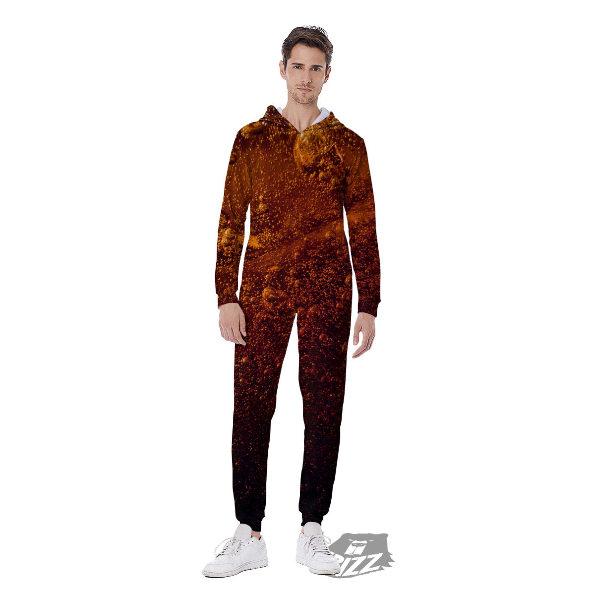 Cola Print Men's Jumpsuit-grizzshop