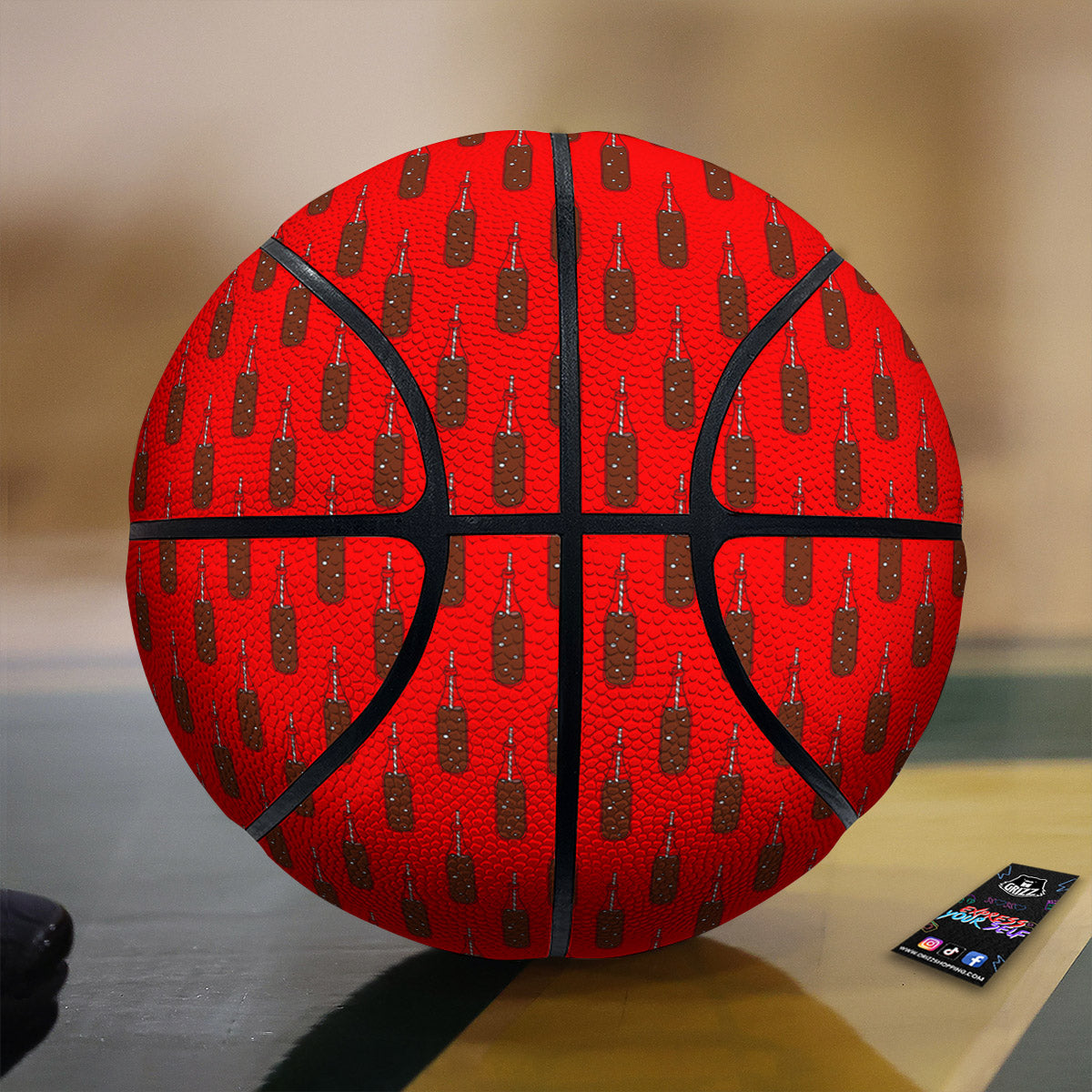 Cola Print Pattern Basketball-grizzshop