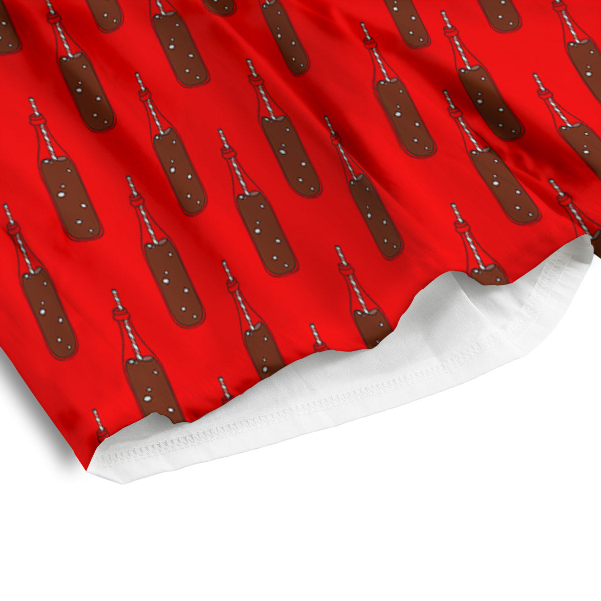 Cola Print Pattern Men's Athletic Shorts