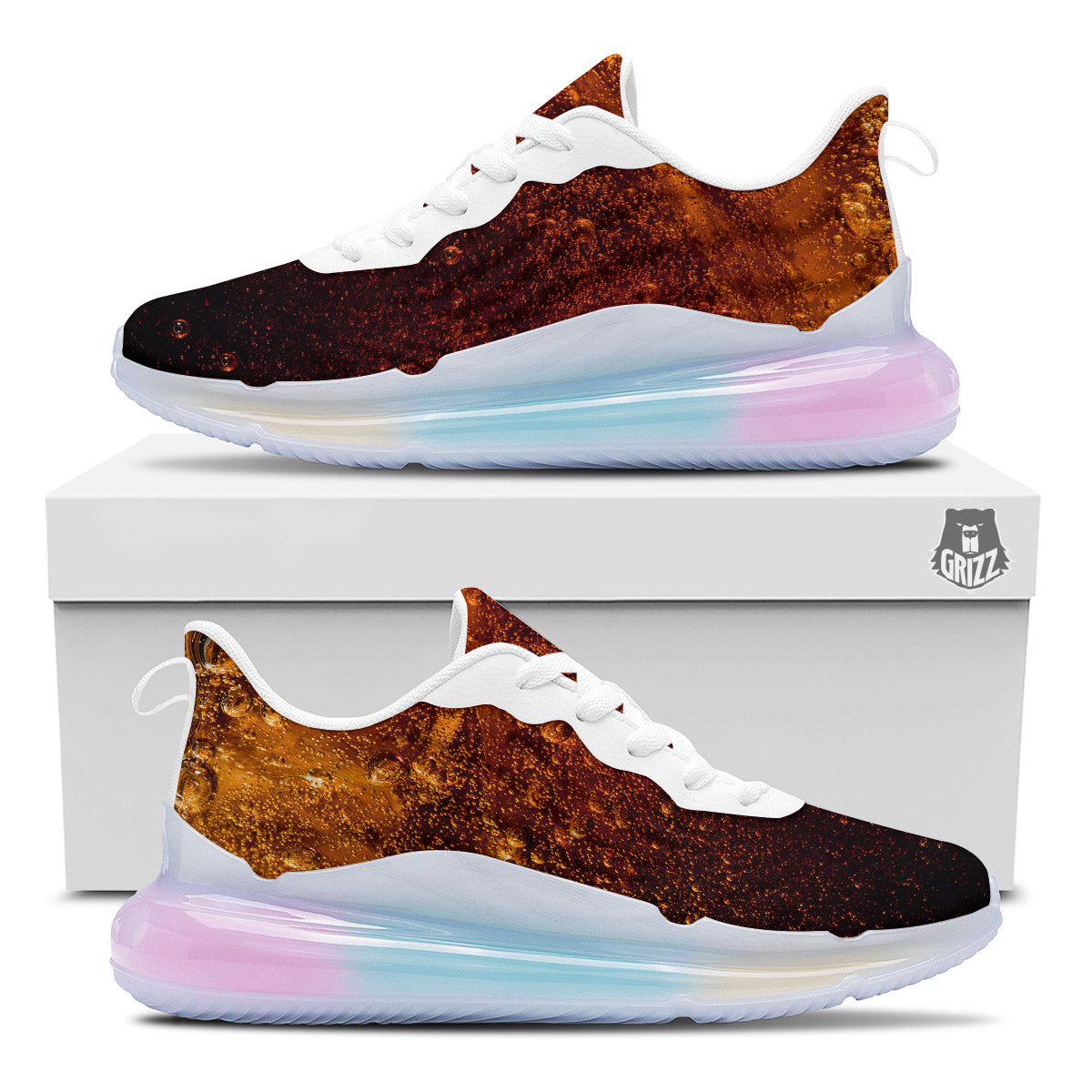 Cola Print Running Sneakers-grizzshop