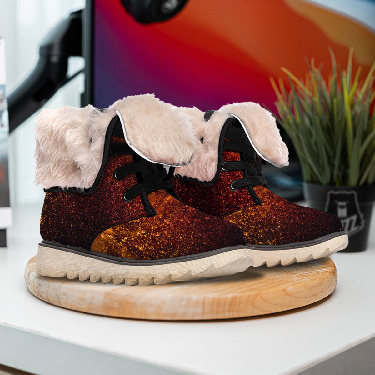 Cola Print Snow Boots-grizzshop