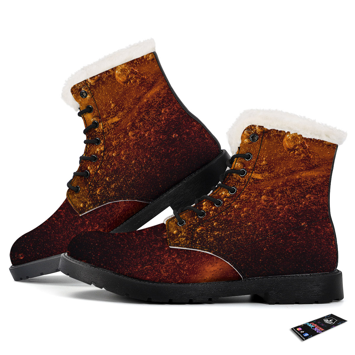 Cola Print Winter Boots-grizzshop