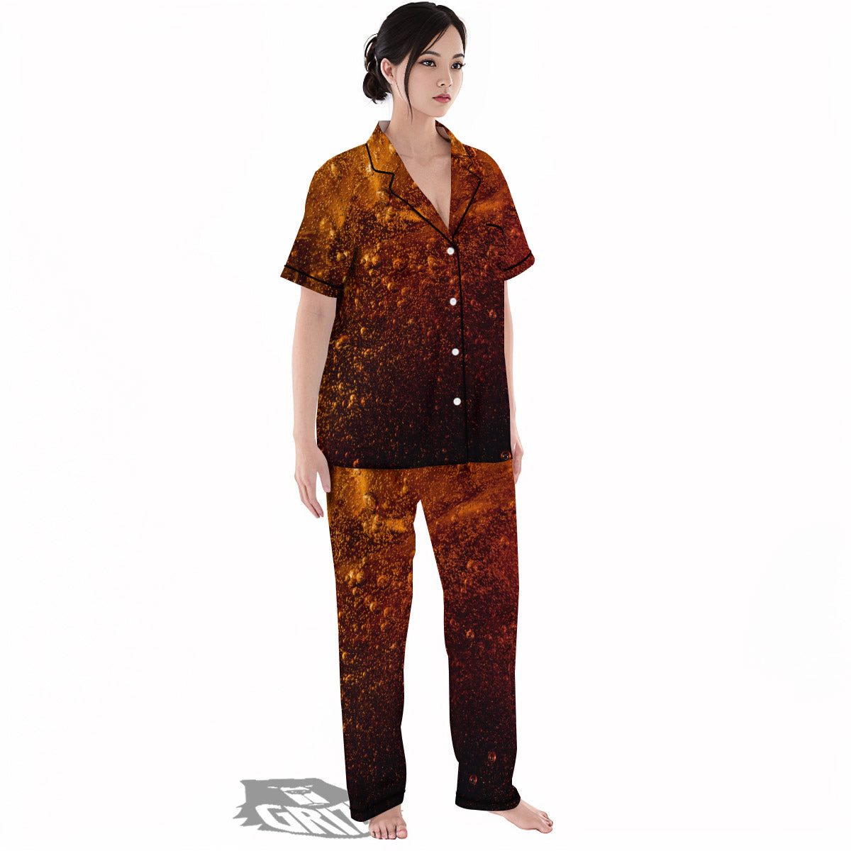 Cola Print Women's Pajamas Set-grizzshop