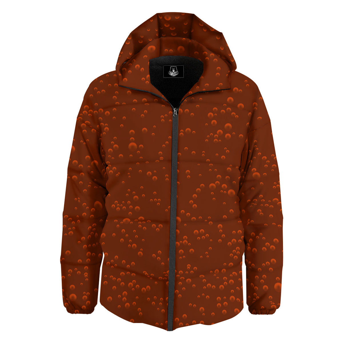 Cola Sparkling Print Down Jacket-grizzshop