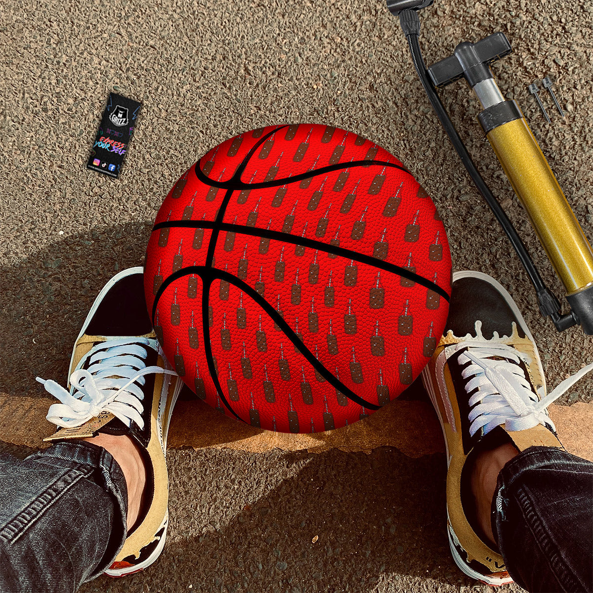 Cola Print Pattern Basketball