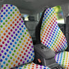 Colored Polka Dots Rainbow Print Pattern Car Seat Covers-grizzshop