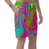 Colorful Abstract Paint Men's Shorts-grizzshop