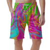 Colorful Abstract Paint Men's Shorts-grizzshop