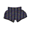 Colorful Boombox Print Pattern Muay Thai Boxing Shorts-grizzshop