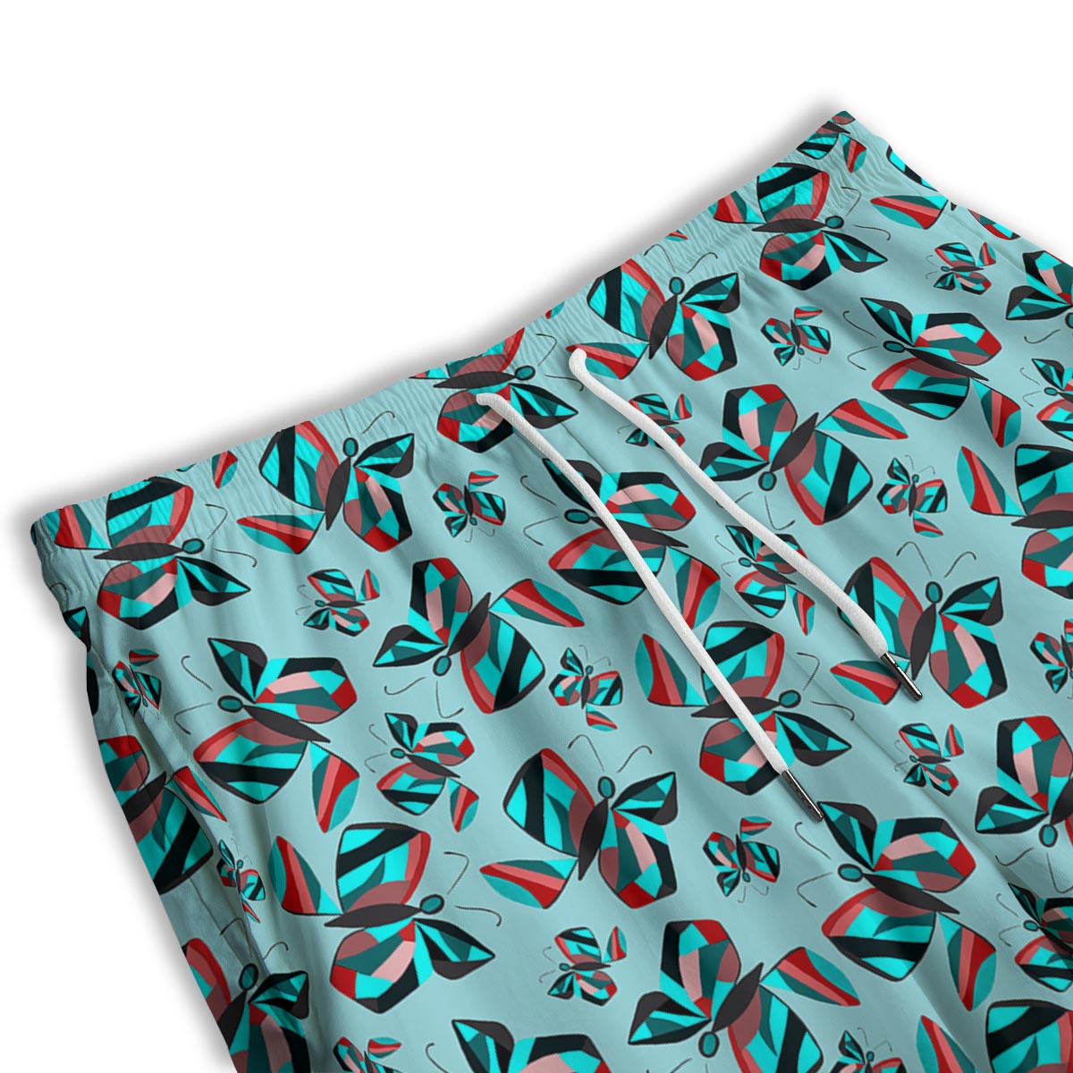 Colorful Butterfly Retro Print Pattern Men's Athletic Shorts