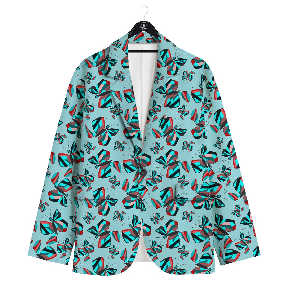 Colorful Butterfly Retro Print Pattern Men's Sport Coat-grizzshop