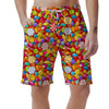 Colorful Candy Pattern Print Men's Shorts-grizzshop