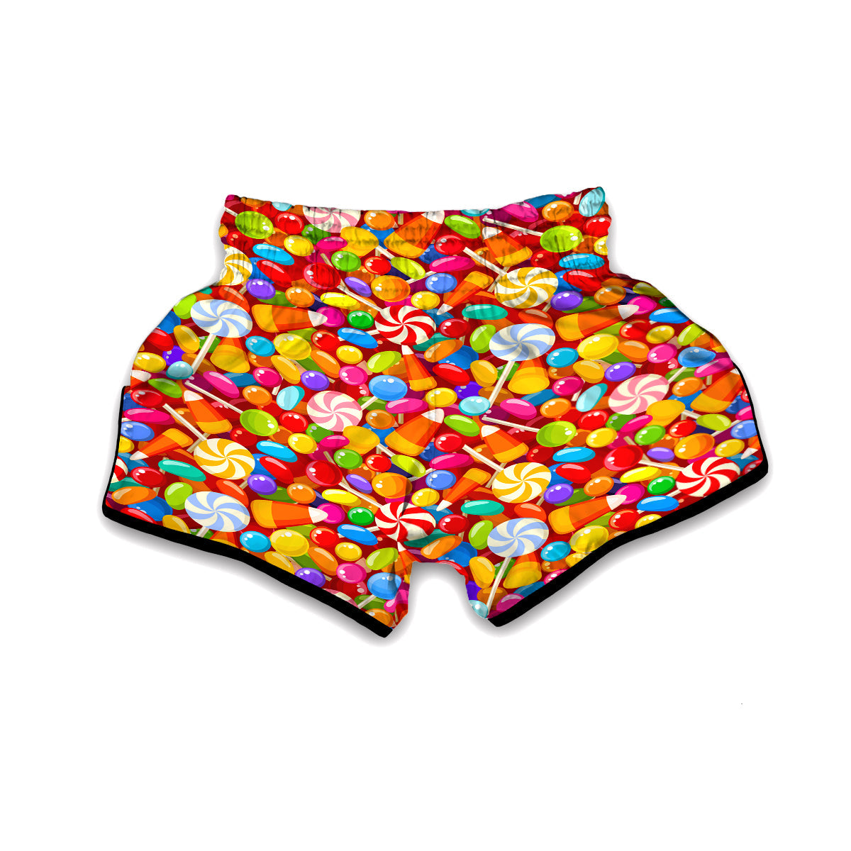 Colorful Candy Pattern Print Muay Thai Boxing Shorts-grizzshop