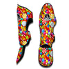 Colorful Candy Pattern Print Muay Thai Shin Guards-grizzshop