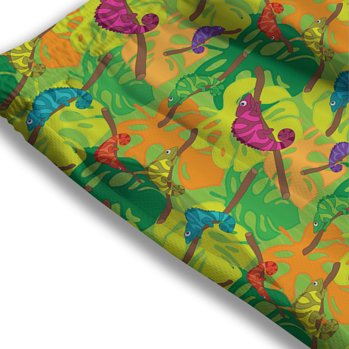 Electric Guitar Print Pattern Mesh Shorts