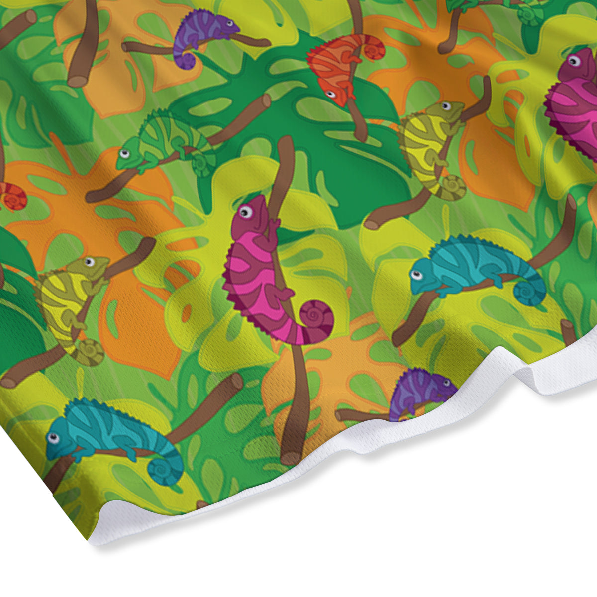 Electric Guitar Print Pattern Mesh Shorts