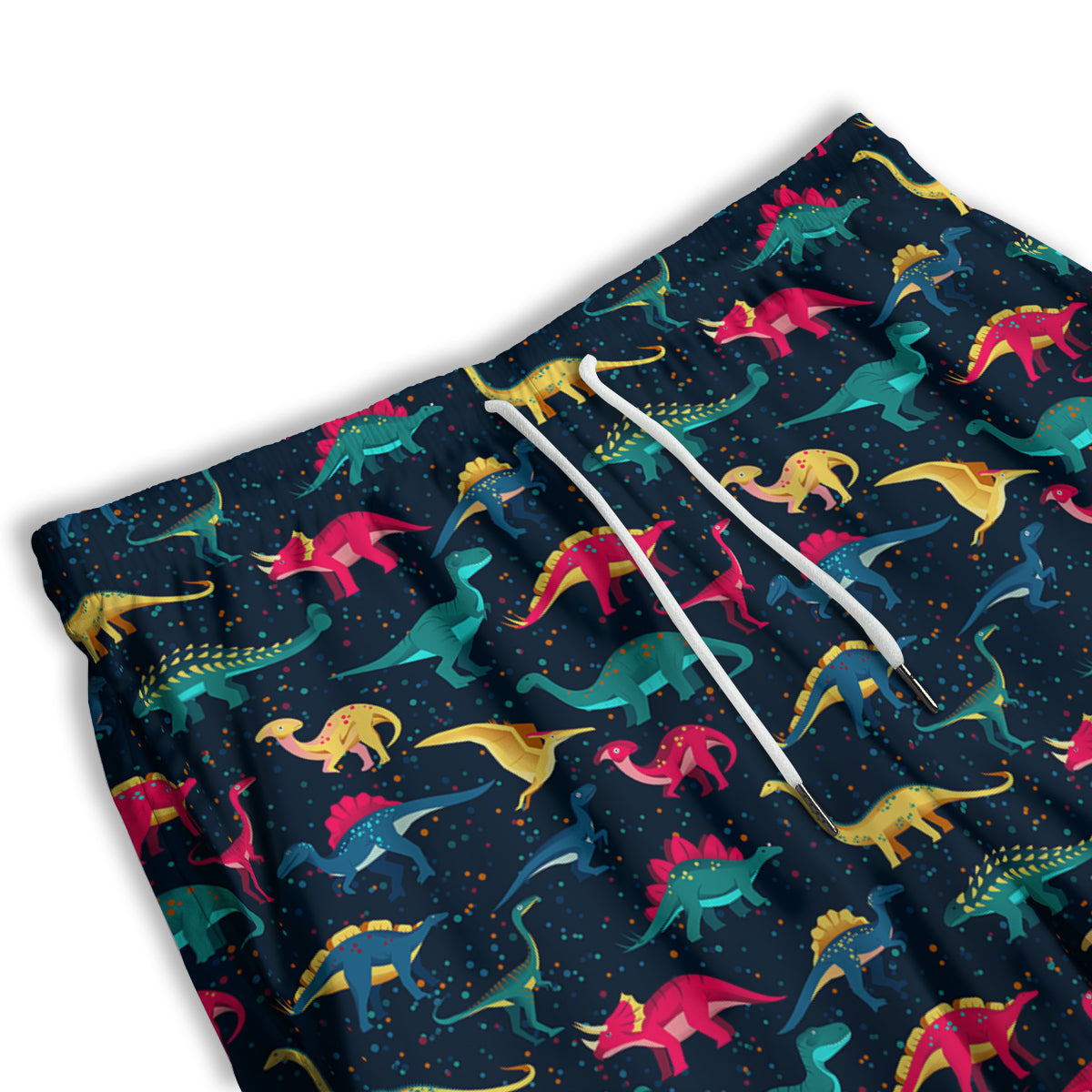 Colorful Cute Dinosaurs Print Pattern Men's Athletic Shorts