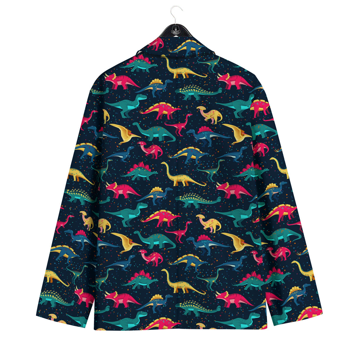 Colorful Cute Dinosaurs Print Pattern Men's Sport Coat-grizzshop