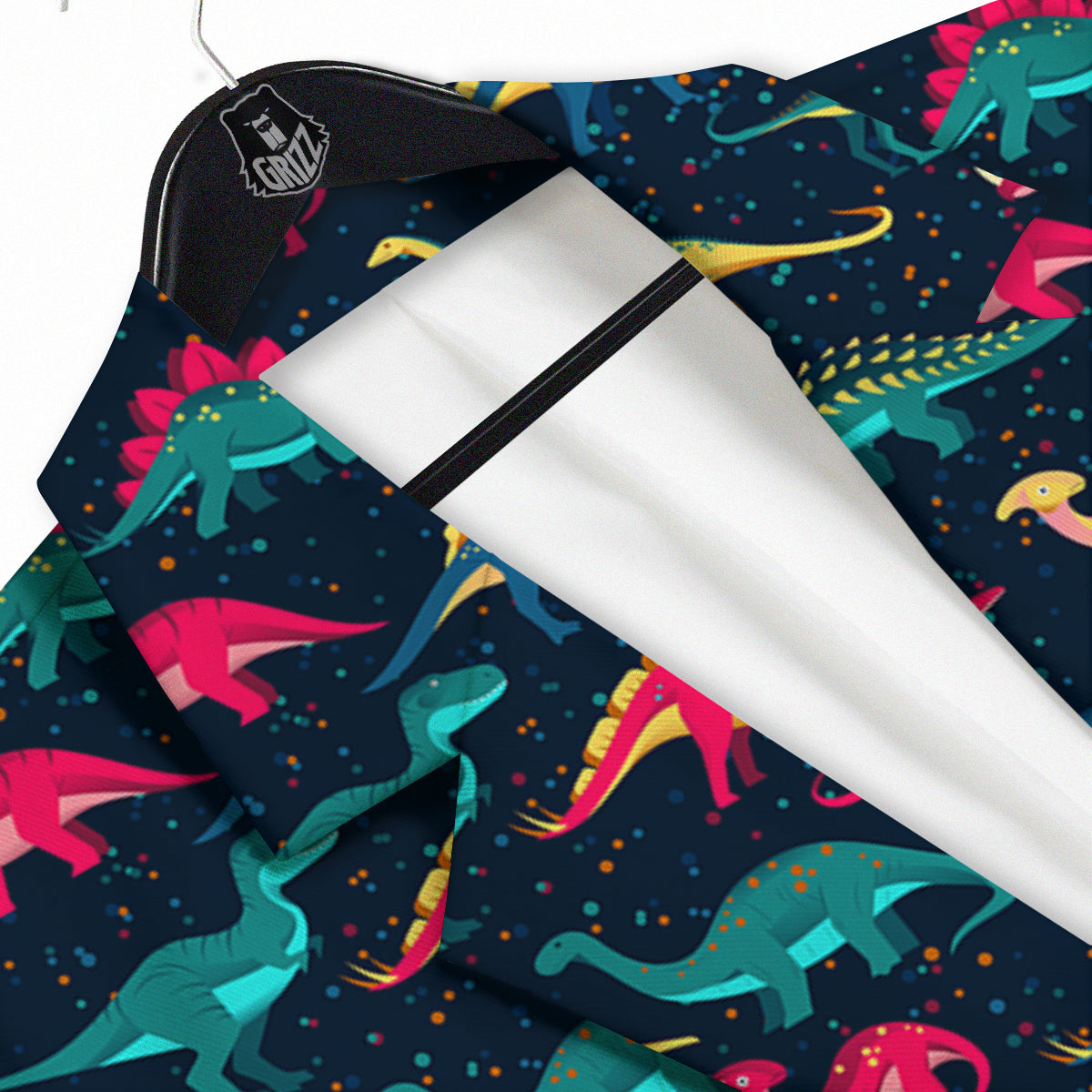Colorful Cute Dinosaurs Print Pattern Men's Sport Coat-grizzshop