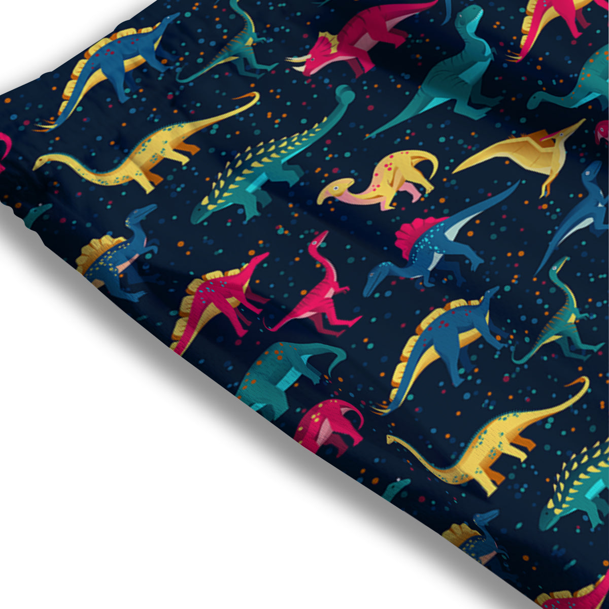 Elephant Spiritual Golden Print Mesh Shorts