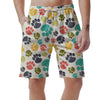 Colorful Doodle Paw Men's Shorts-grizzshop