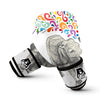 Colorful Elephant Hand drawn Print Boxing Gloves-grizzshop