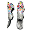 Colorful Elephant Hand drawn Print Muay Thai Shin Guards-grizzshop