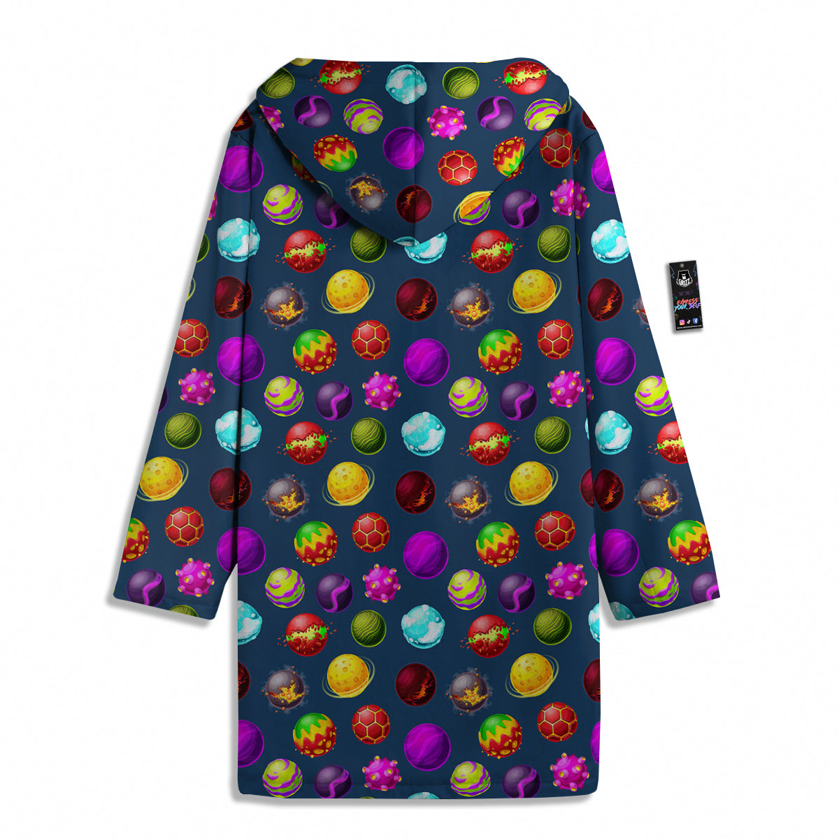 Colorful Galaxy Planets And Space Stars Print Pattern Men's Windbreaker Jacket-grizzshop