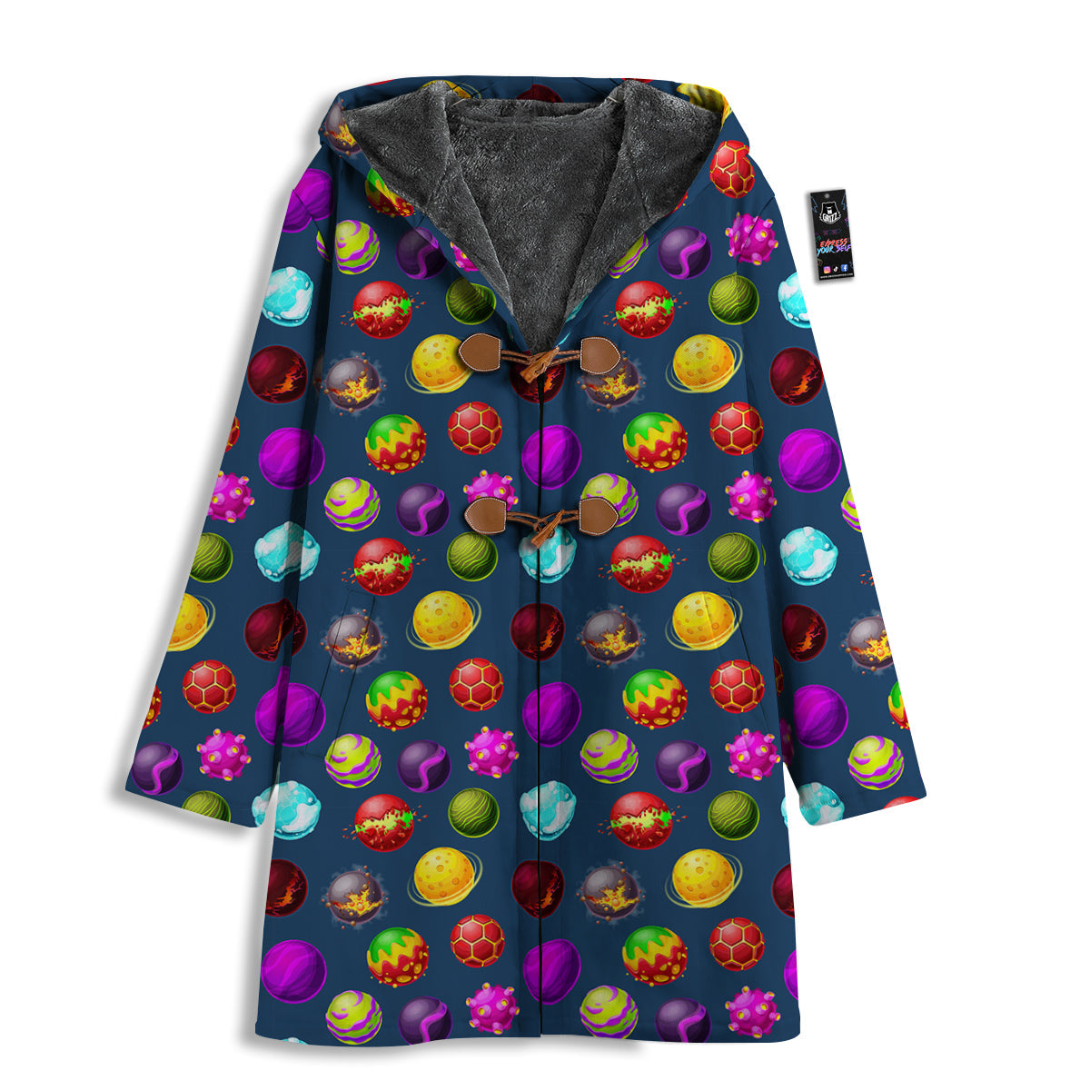 Colorful Galaxy Planets And Space Stars Print Pattern Men's Windbreaker Jacket-grizzshop