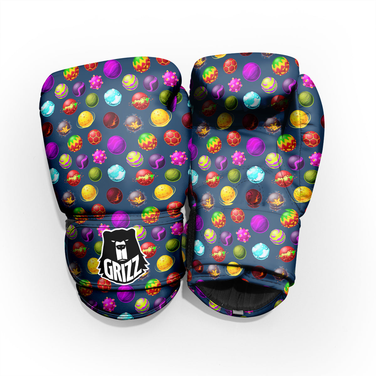 Colorful Galaxy Planets And Space Stars Print Pattern Pro Boxing Glove