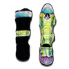 Colorful Hand Drawn Elephant Mandala Print Muay Thai Shin Guards-grizzshop