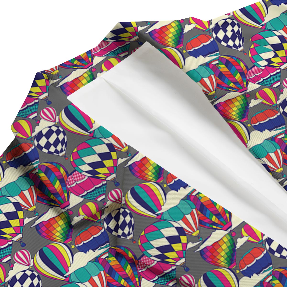 Colorful Hot Air Balloon Pattern Print Men's Blazer-grizzshop