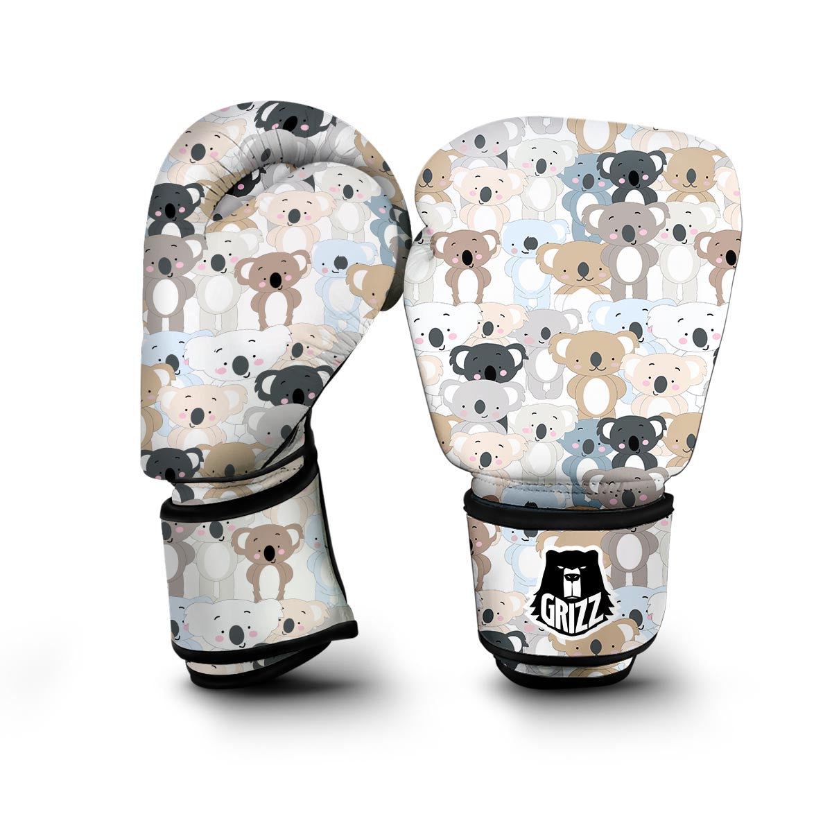 Colorful Koala Pattern Print Boxing Gloves-grizzshop