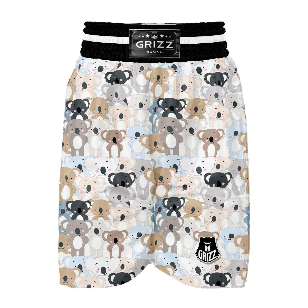 Colorful Koala Pattern Print Boxing Shorts-grizzshop