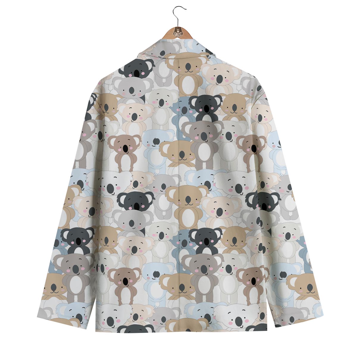 Colorful Koala Pattern Print Men's Blazer-grizzshop