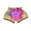 Colorful Mandala Hand Drawn Elephant Print Muay Thai Boxing Shorts-grizzshop