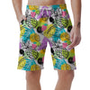 Colorful Mix Fruit Pineapple Hawaiian Print Men's Shorts-grizzshop