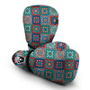 Colorful Mosaic Print Pattern Boxing Gloves-grizzshop