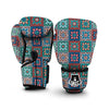 Colorful Mosaic Print Pattern Boxing Gloves-grizzshop