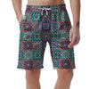 Colorful Mosaic Print Pattern Men's Shorts-grizzshop