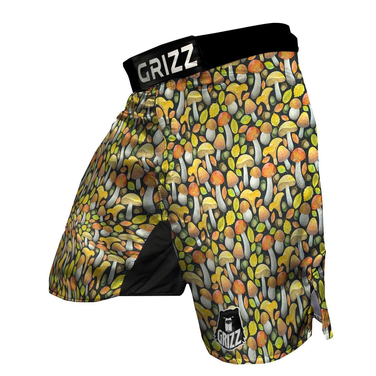 Colorful Mushroom Pattern Print MMA Shorts-grizzshop