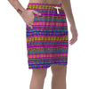 Colorful Neon Tribal Navajo Aztec Print Men's Shorts-grizzshop