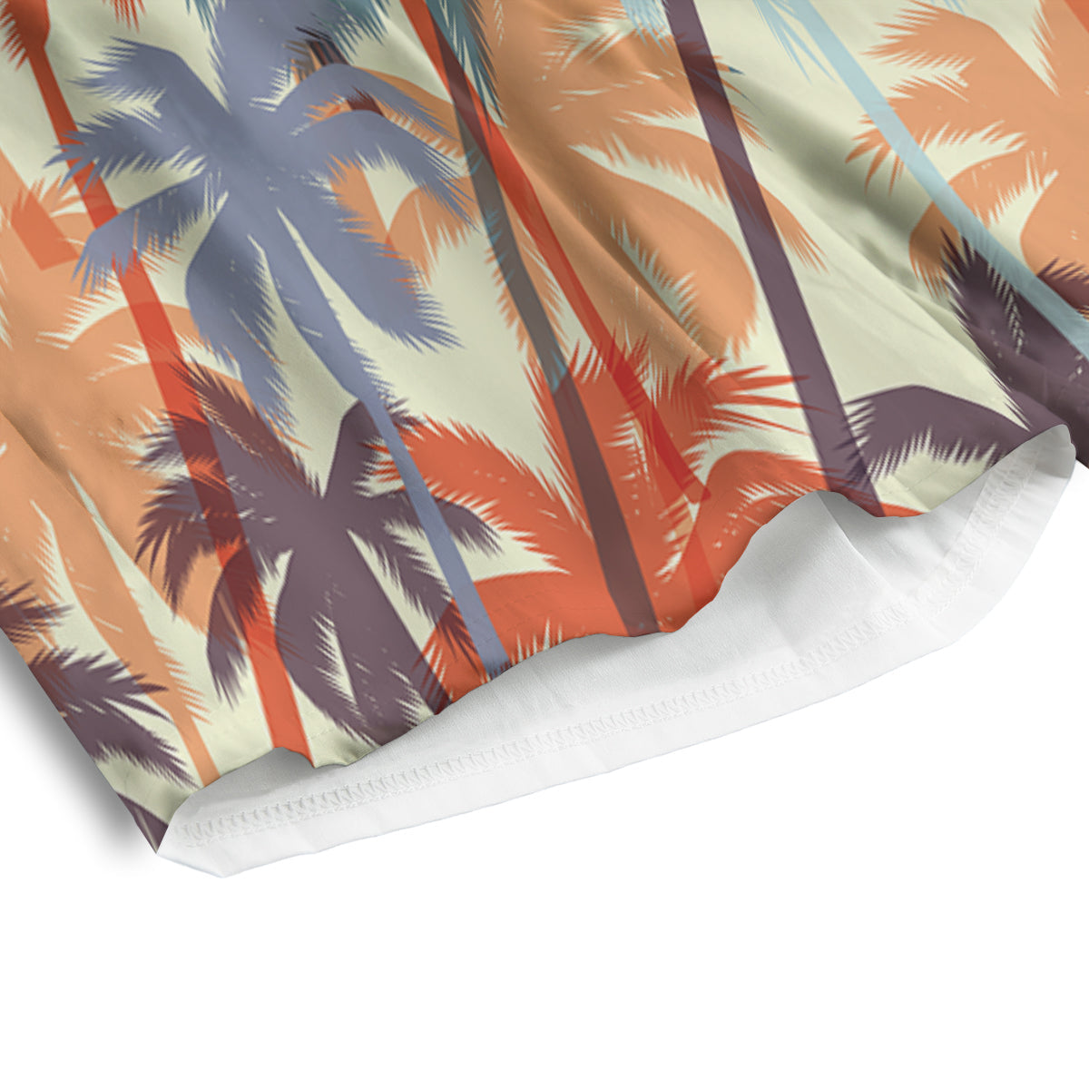 Colorful Palm Trees Print Pattern Men's Athletic Shorts