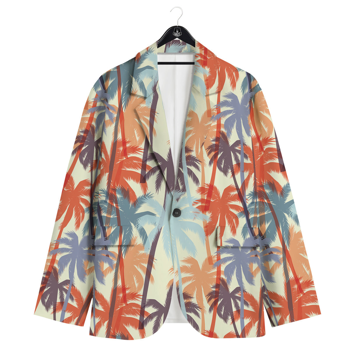 Colorful Palm Trees Print Pattern Men's Sport Coat-grizzshop