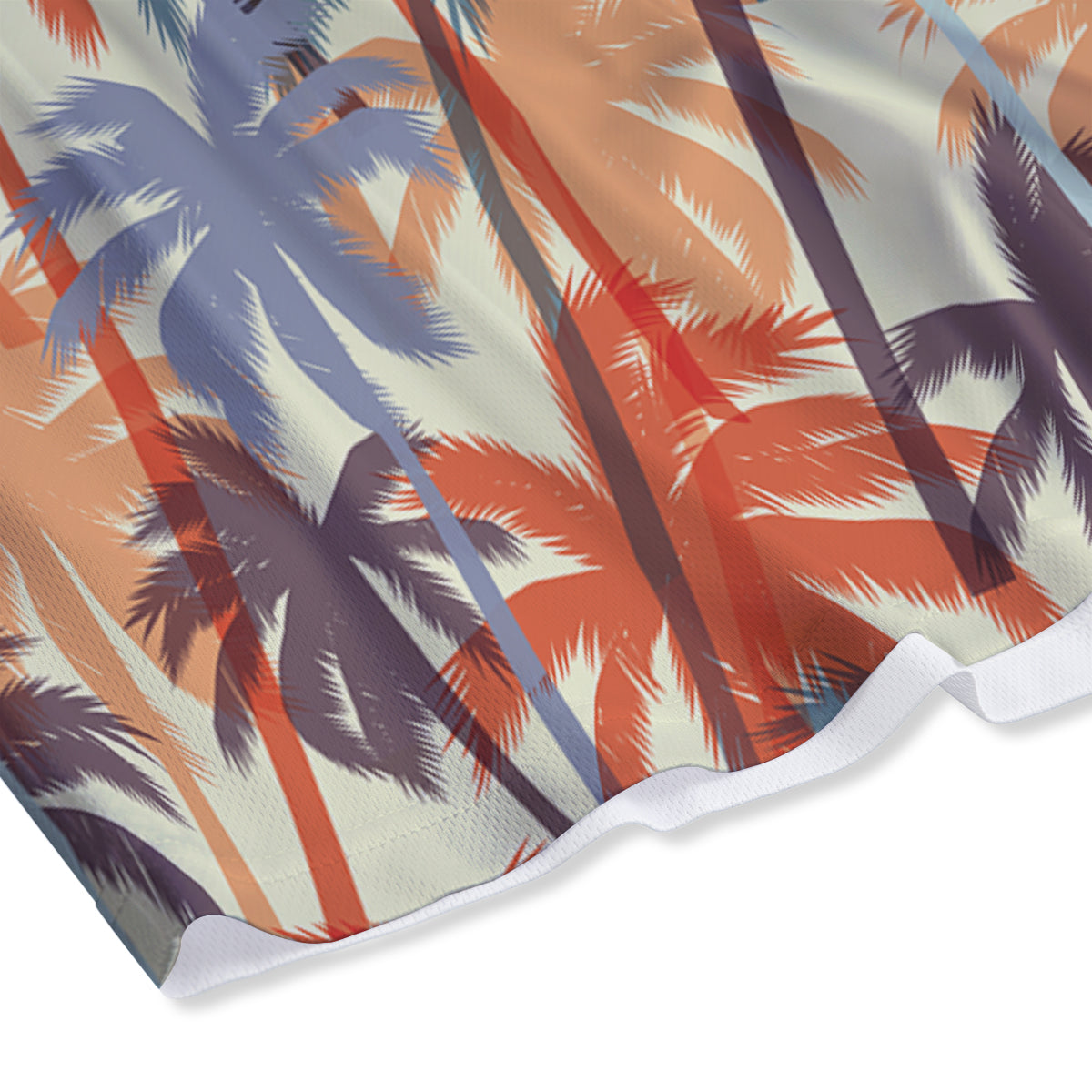 Colorful Palm Trees Print Pattern Mesh Shorts