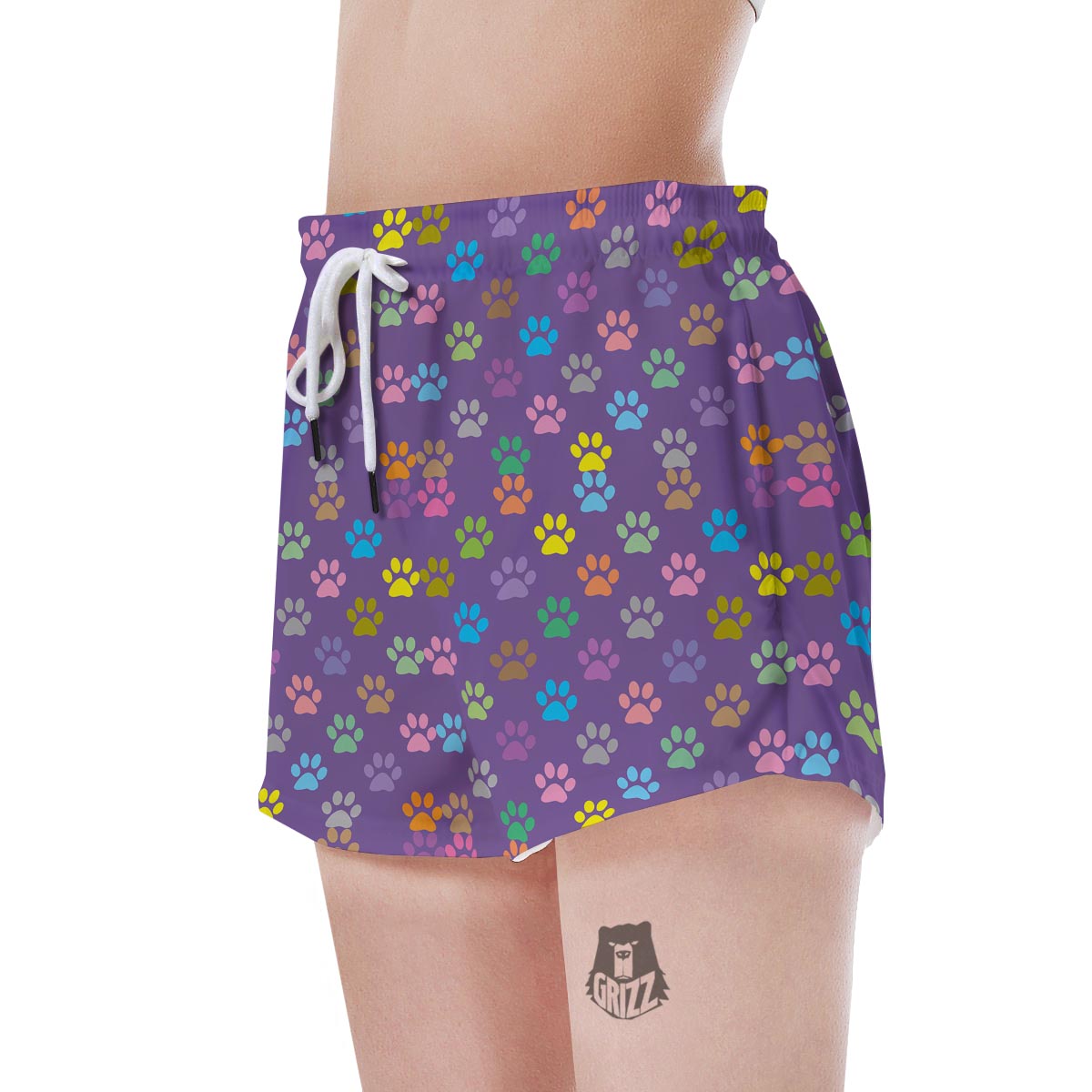 Colorful Paw Women's Shorts-grizzshop