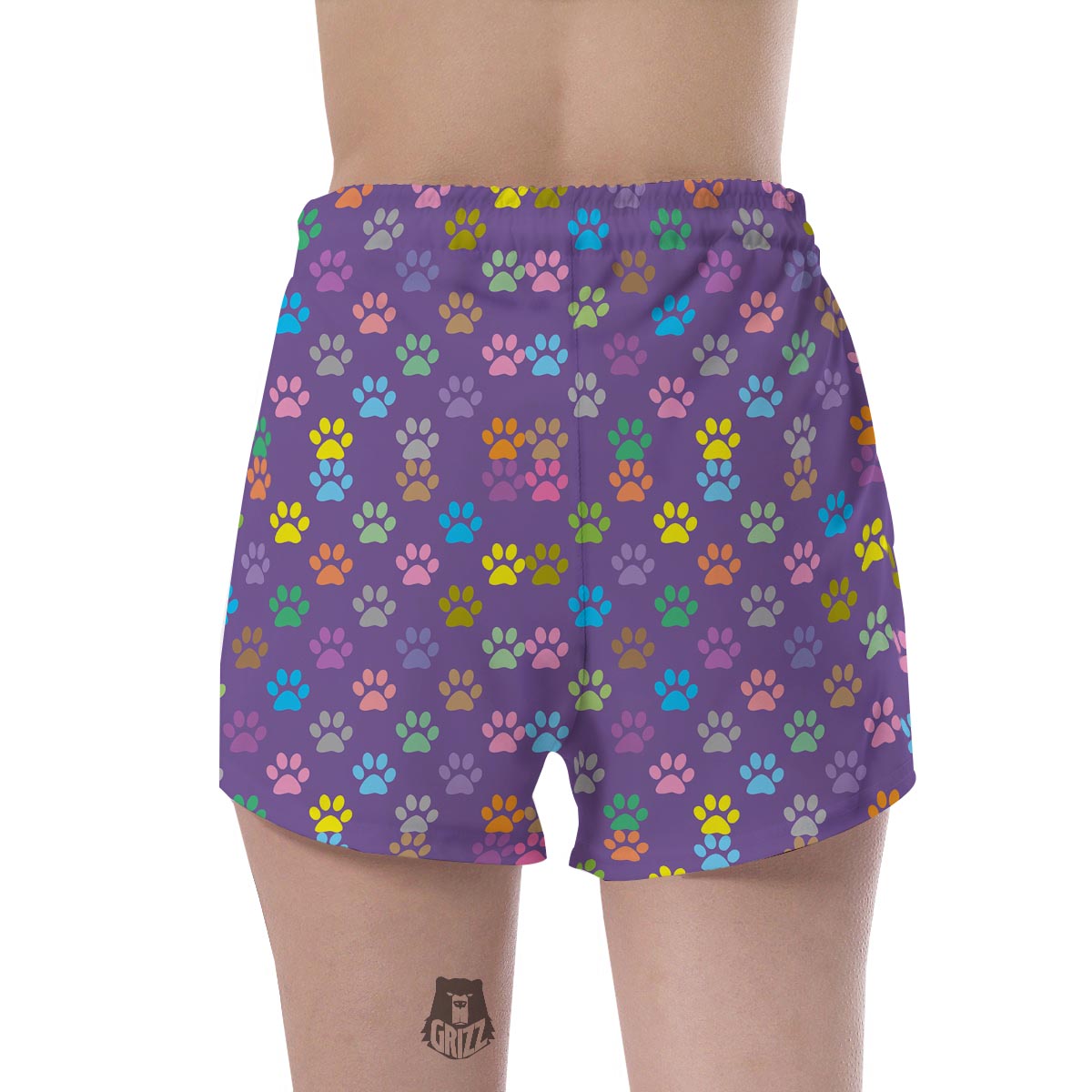 Colorful Paw Women's Shorts-grizzshop