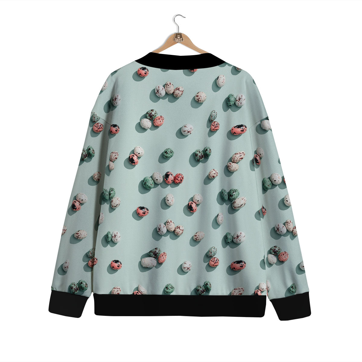 Colorful Pile Of Easter Eggs Print Pattern Cardigan-grizzshop