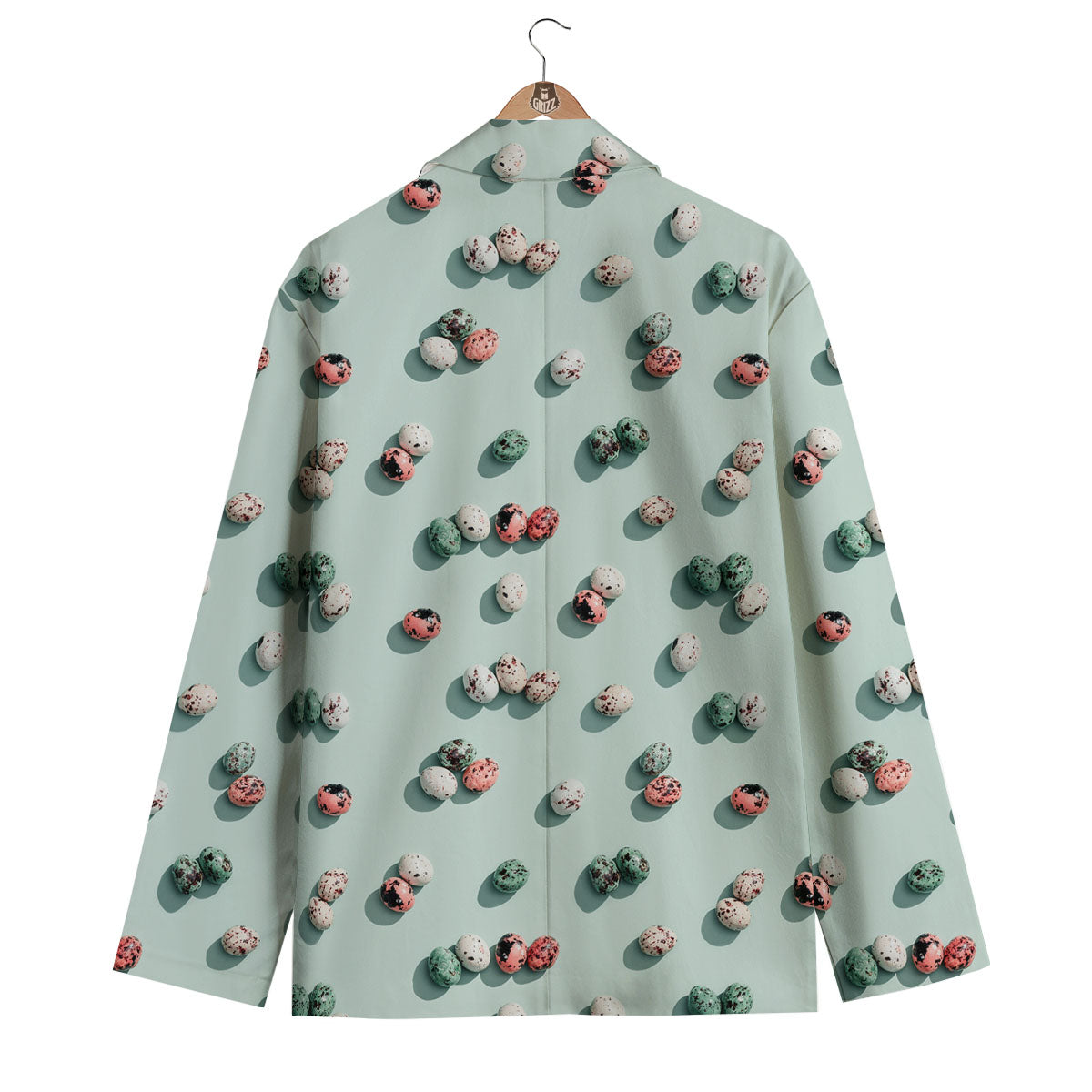 Colorful Pile Of Easter Eggs Print Pattern Men's Blazer-grizzshop