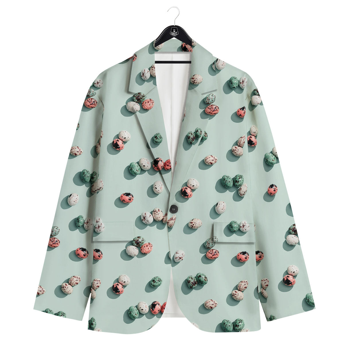 Colorful Pile Of Easter Eggs Print Pattern Men's Sport Coat-grizzshop